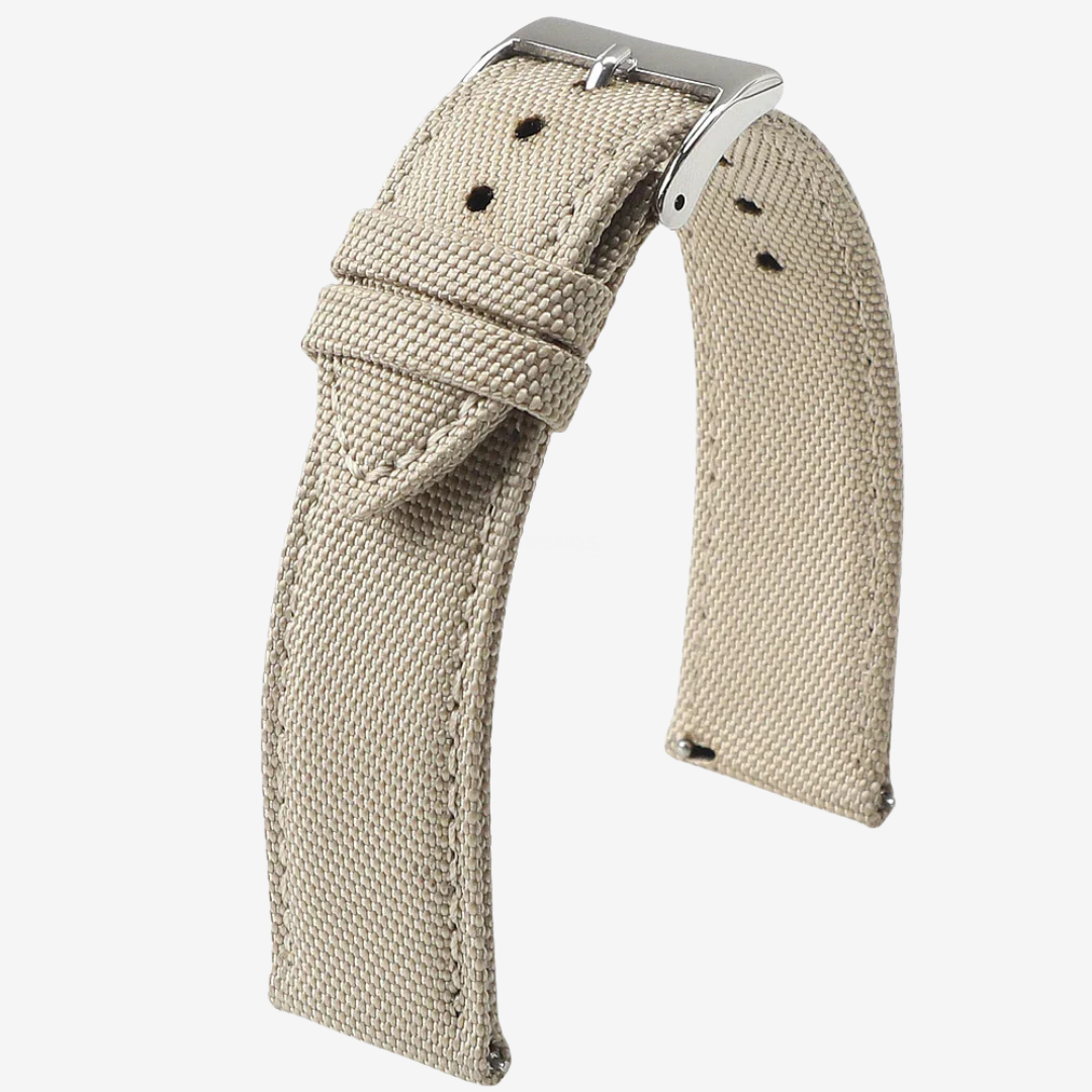 Coros Watch Band - Sailcloth Nylon - Beige - Watch Band