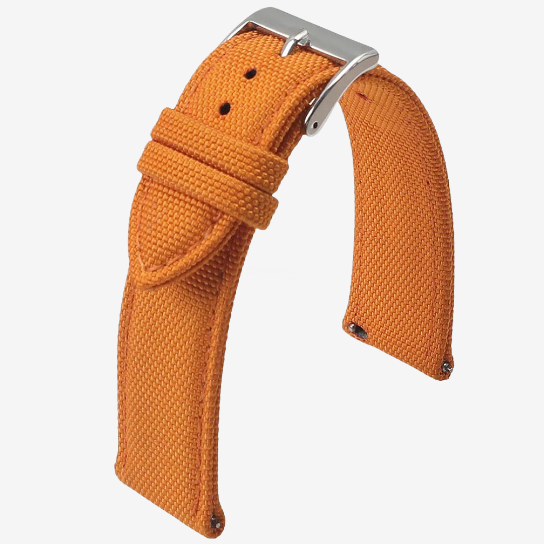 Coros Watch Band - Sailcloth Nylon - Orange - Watch Band