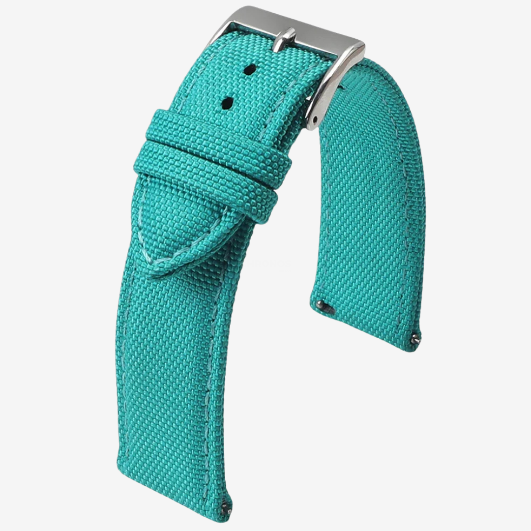 Coros Watch Band - Sailcloth Nylon - Turquoise - Watch Band