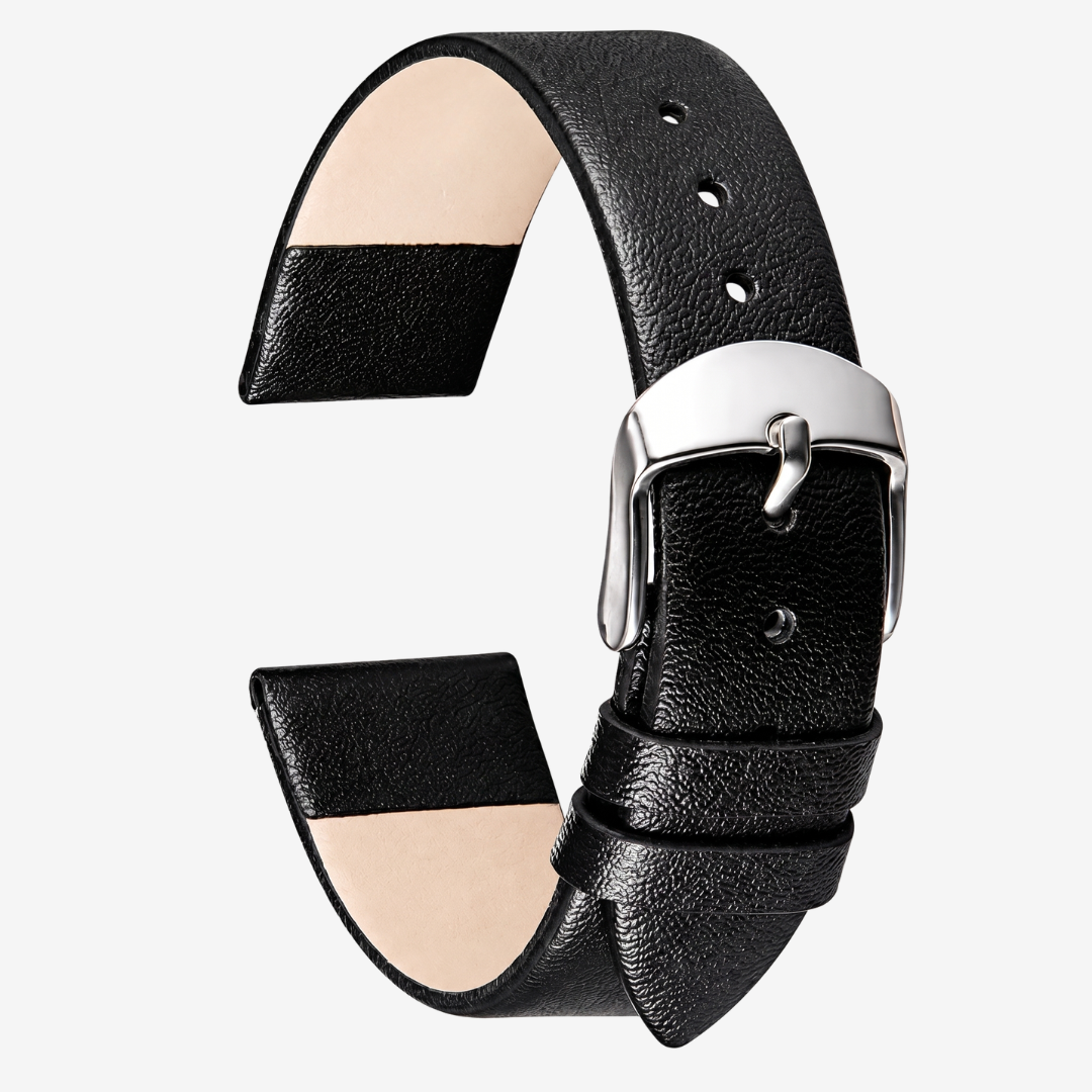 Coros Watch Band - Soft Leather - Black - Watch Band