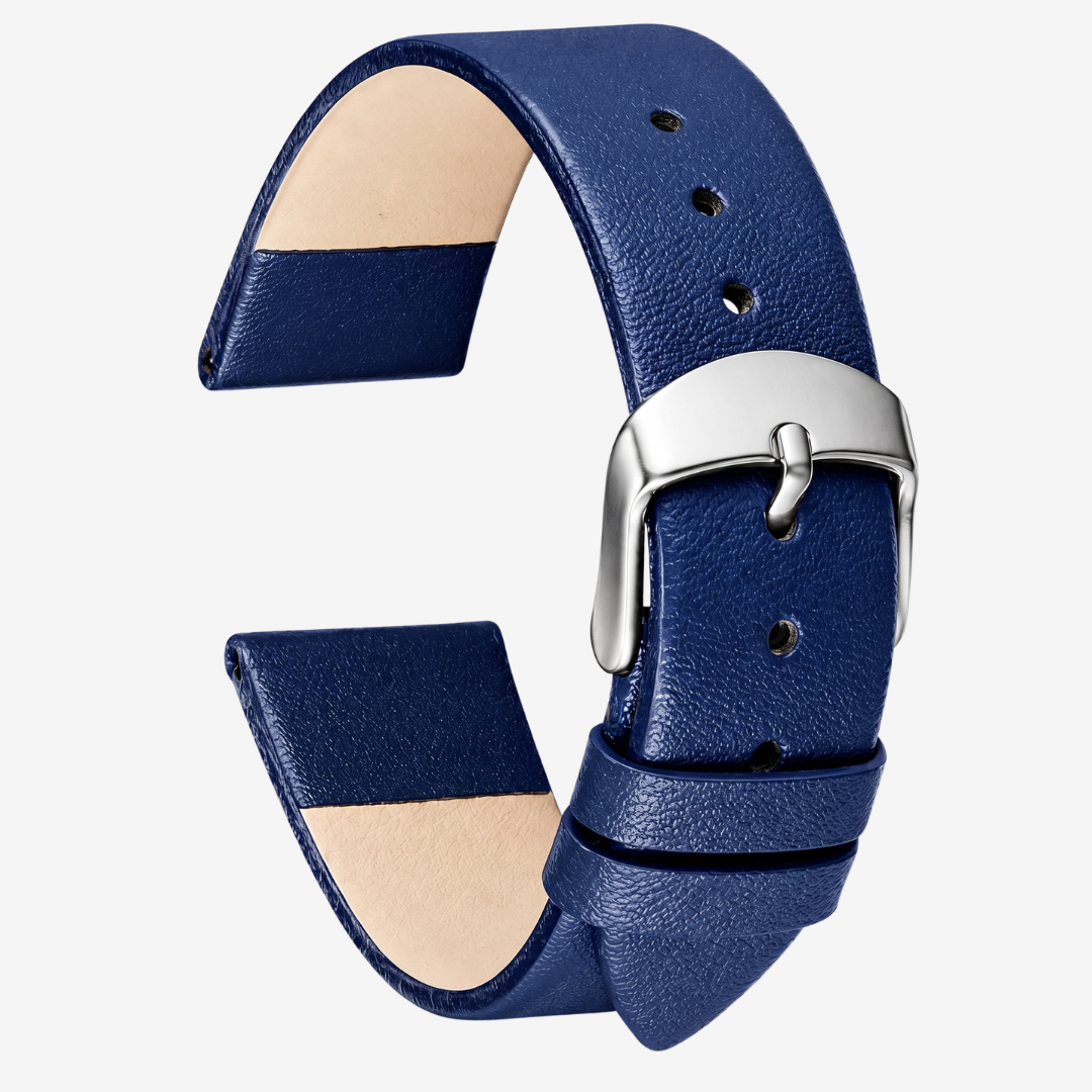Coros Watch Band - Soft Leather - Blue - Watch Band