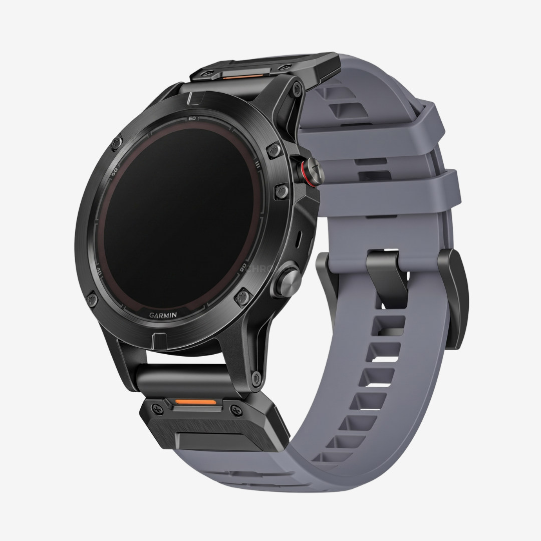 Garmin QuickFit FKM Rubber Band - Gray / 22mm - Watch Band
