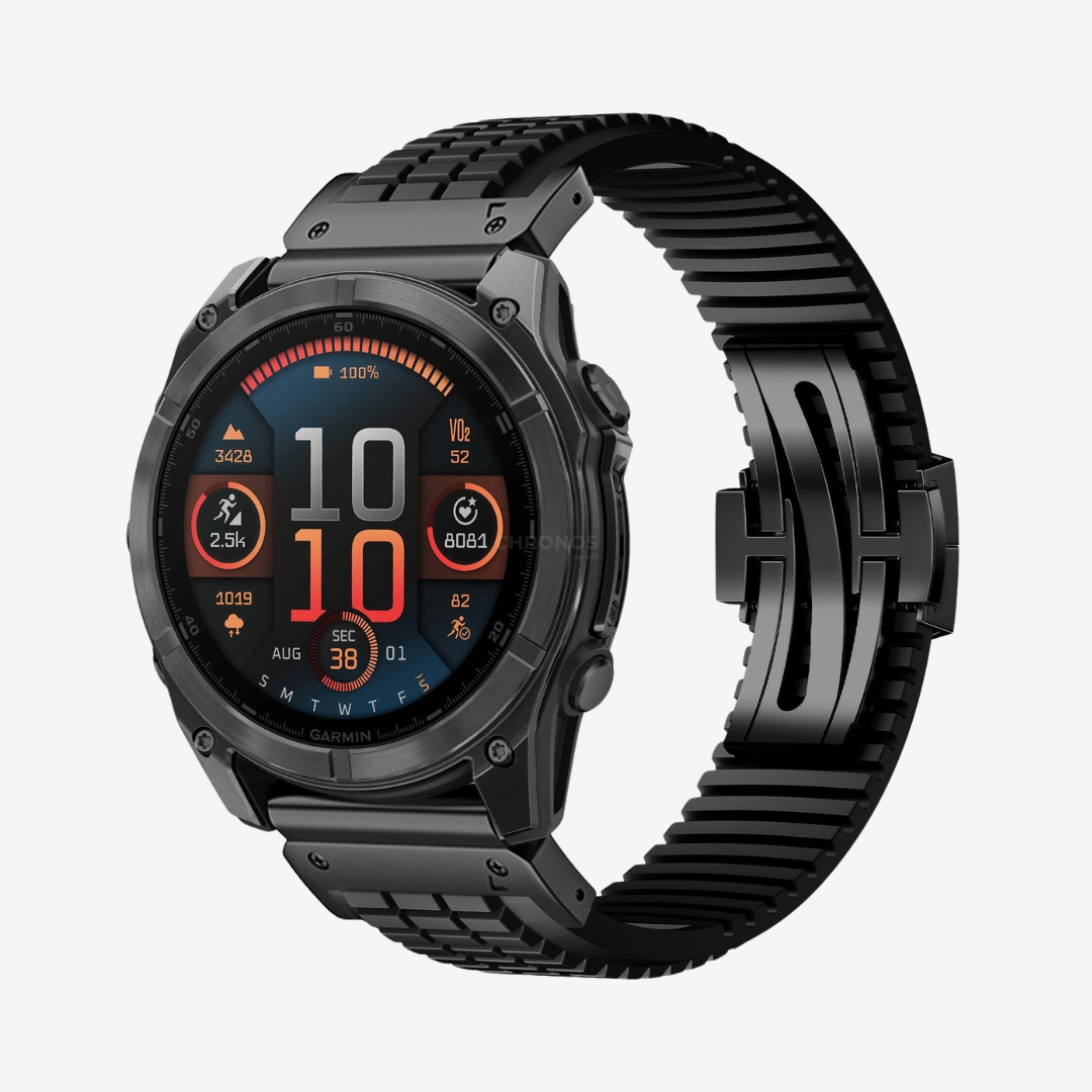 Garmin QuickFit GR Modern Band Upgraded Version - Black-Black / 22mm - Watch Band