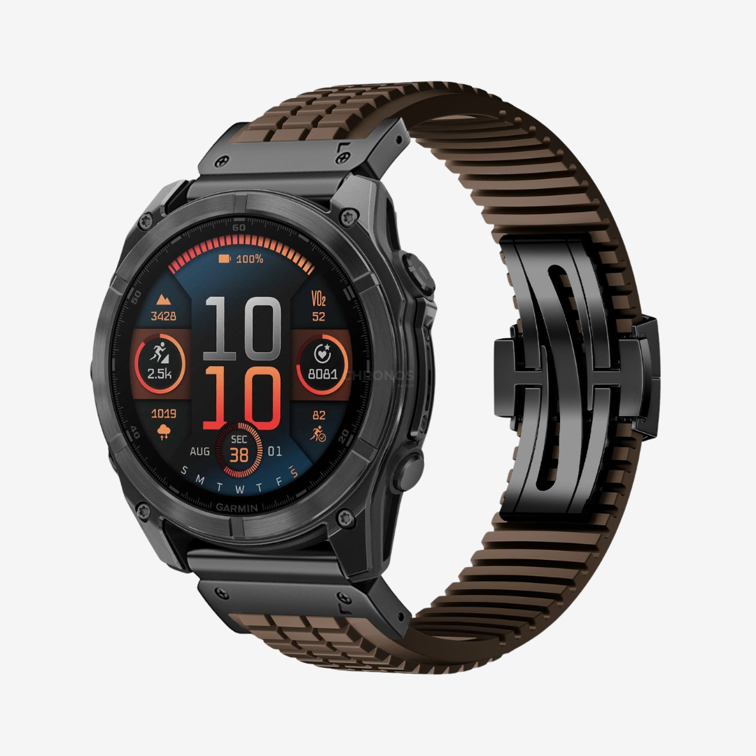 Garmin QuickFit GR Modern Band Upgraded Version - Brown-Black / 22mm - Watch Band