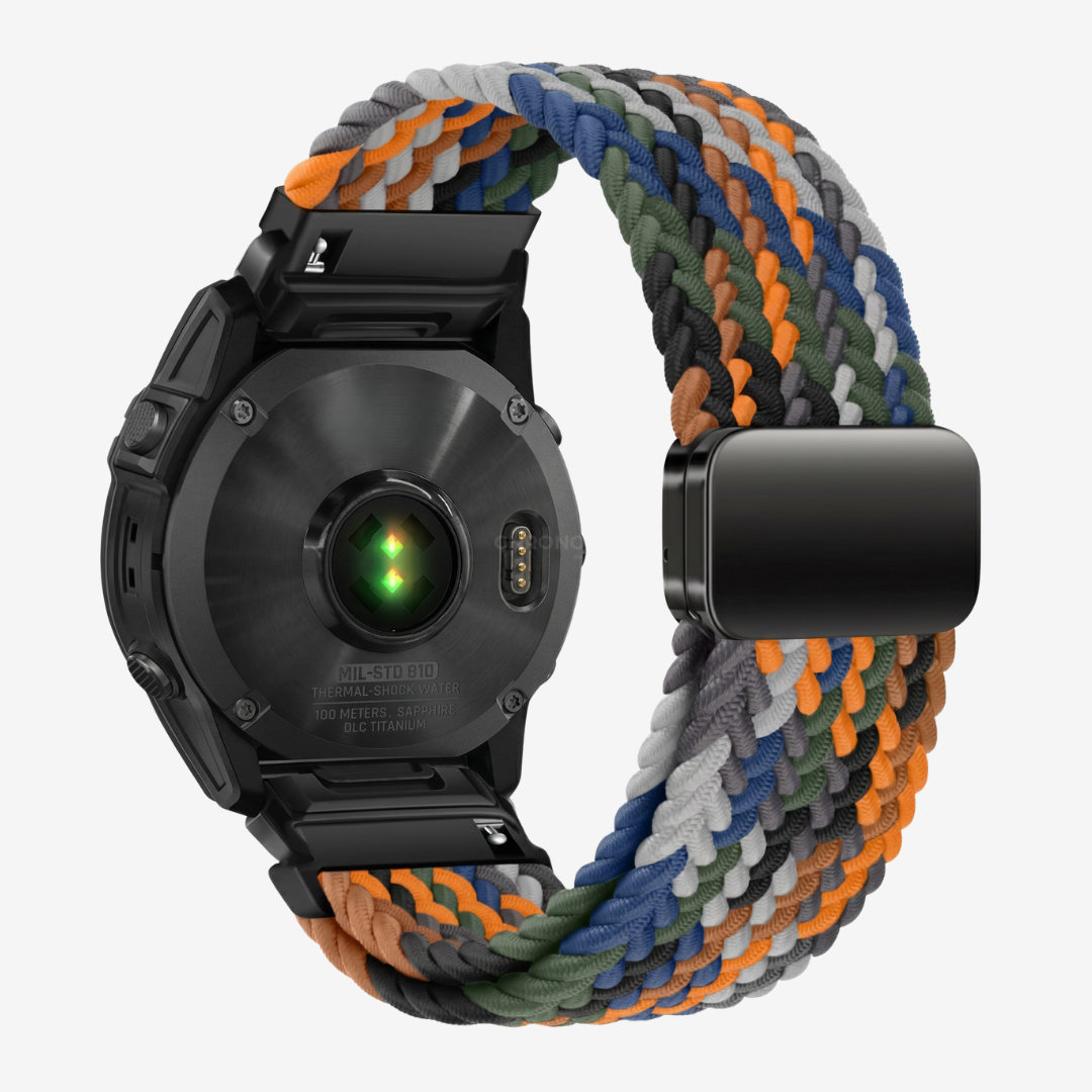 Garmin QuickFit Magnetic Buckle Nylon Band - Camouflage Rainbow / 20mm - Watch Band