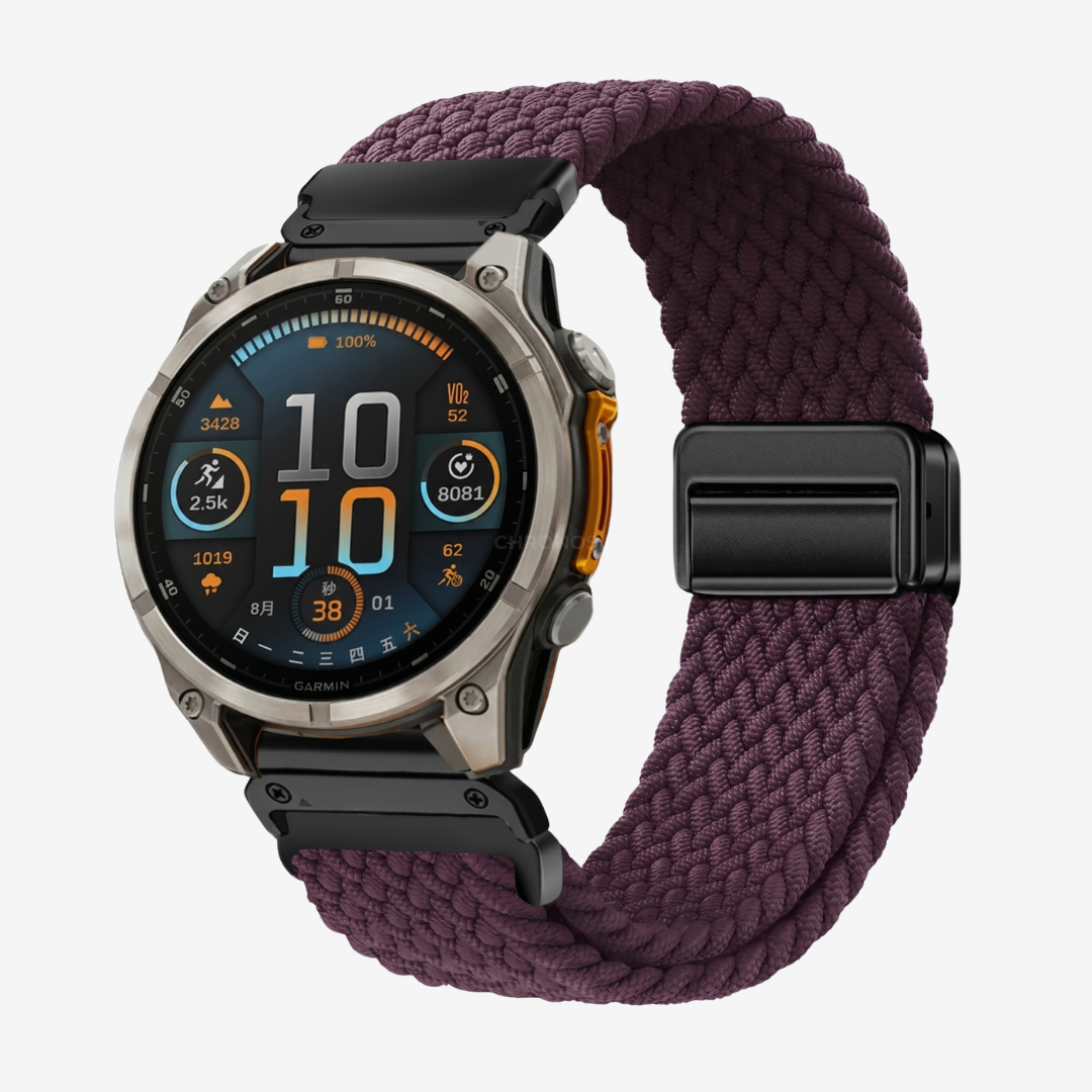 Garmin QuickFit Magnetic Buckle Nylon Band - Purple / 20mm - Watch Band