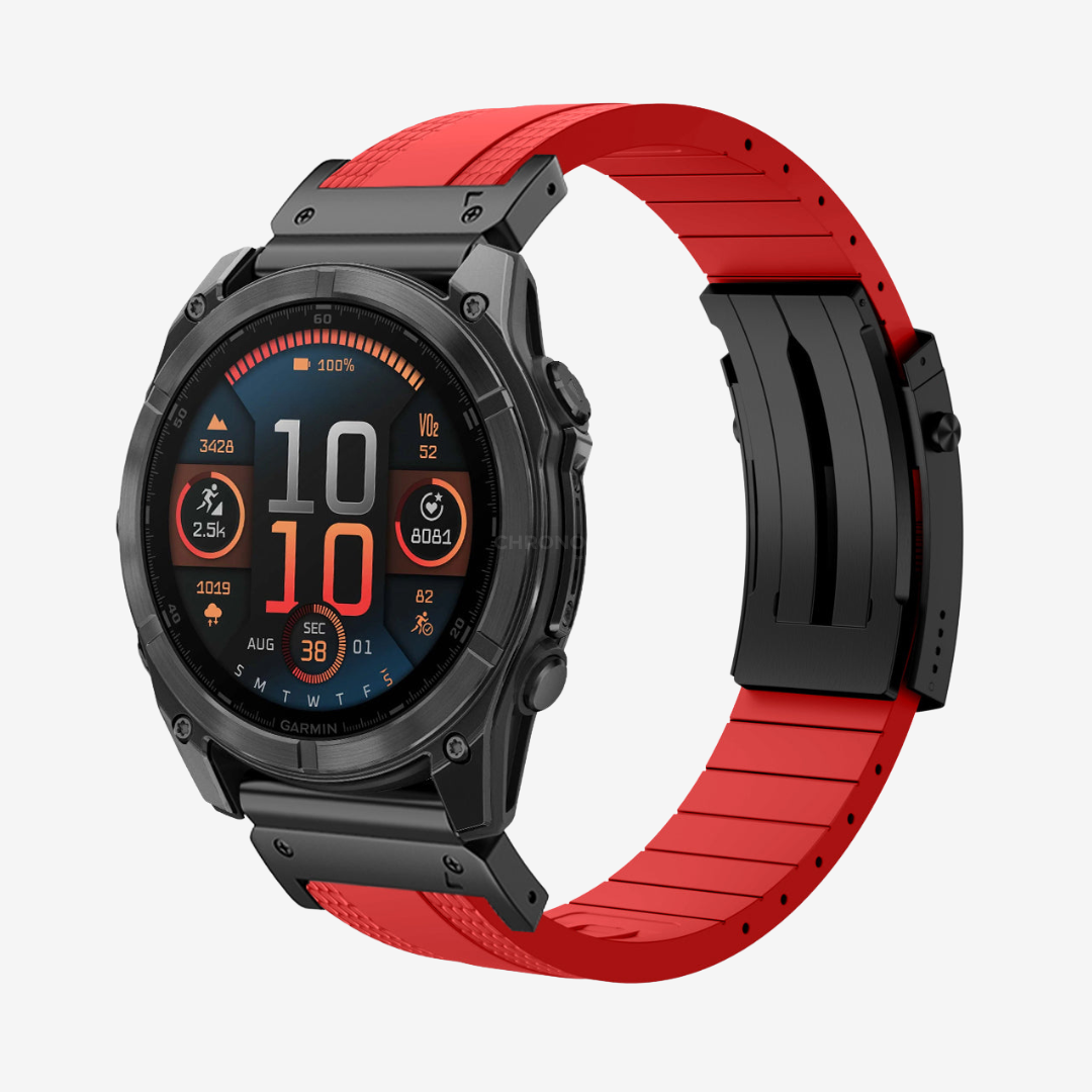 Garmin QuickFit Ocean Luxe Band - Red-Black / 20mm - Watch Band