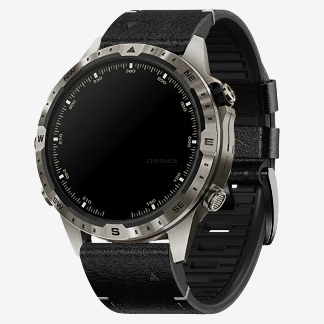 Garmin QuickFit Rubber With Leather Band - Watch Band