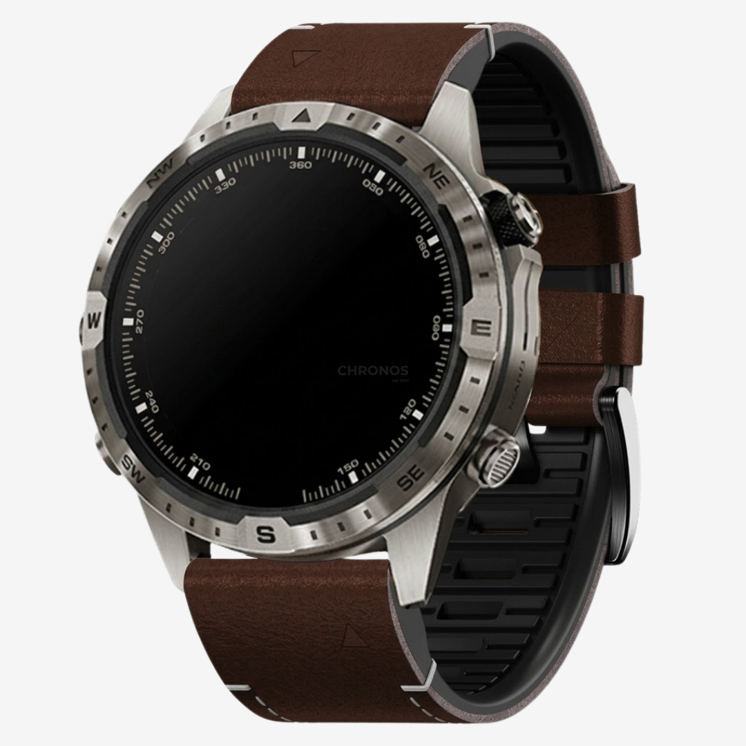 Garmin QuickFit Rubber With Leather Band - Watch Band