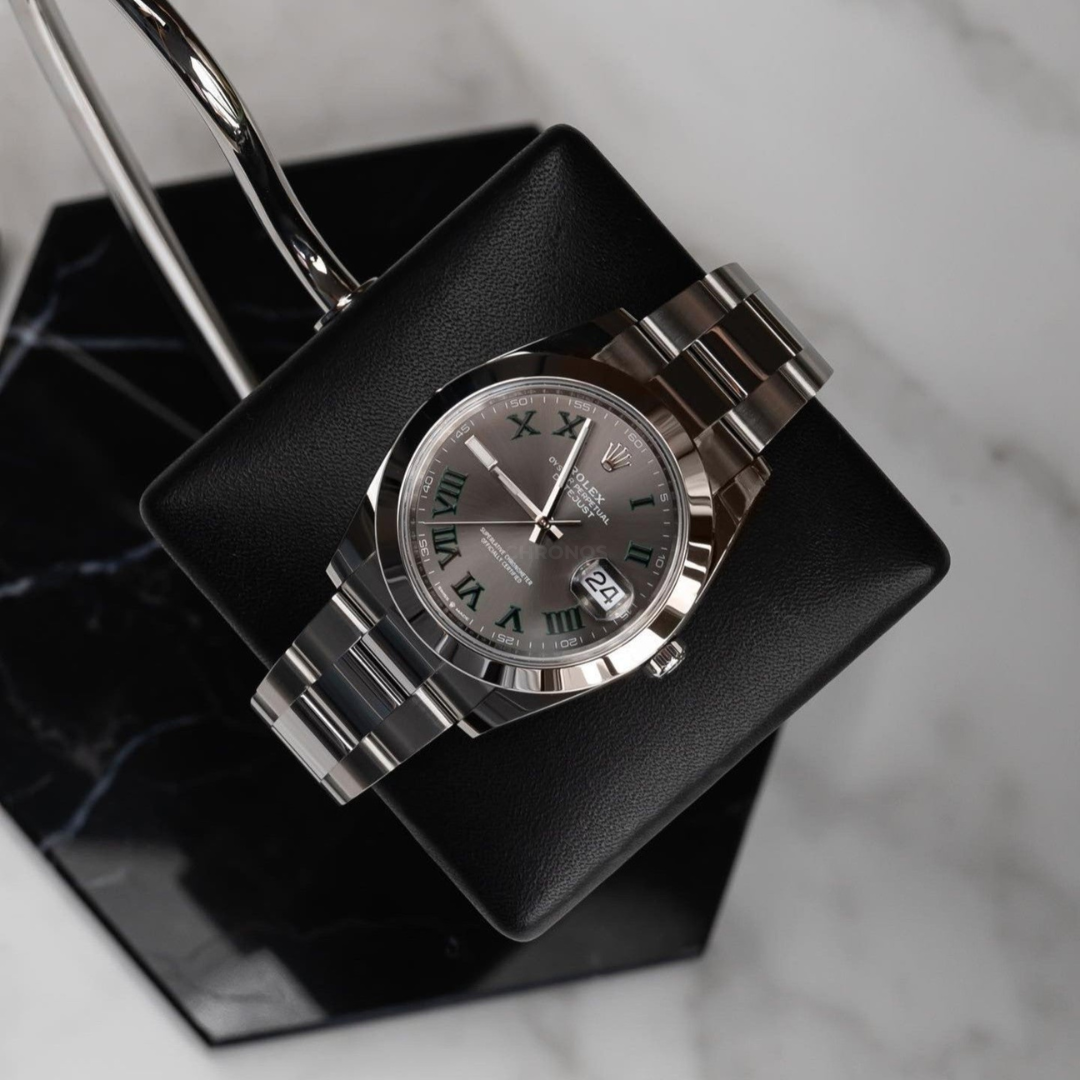 Support pour montre hexagonal - Coussin simple noir - SUPPORT POUR MONTRE