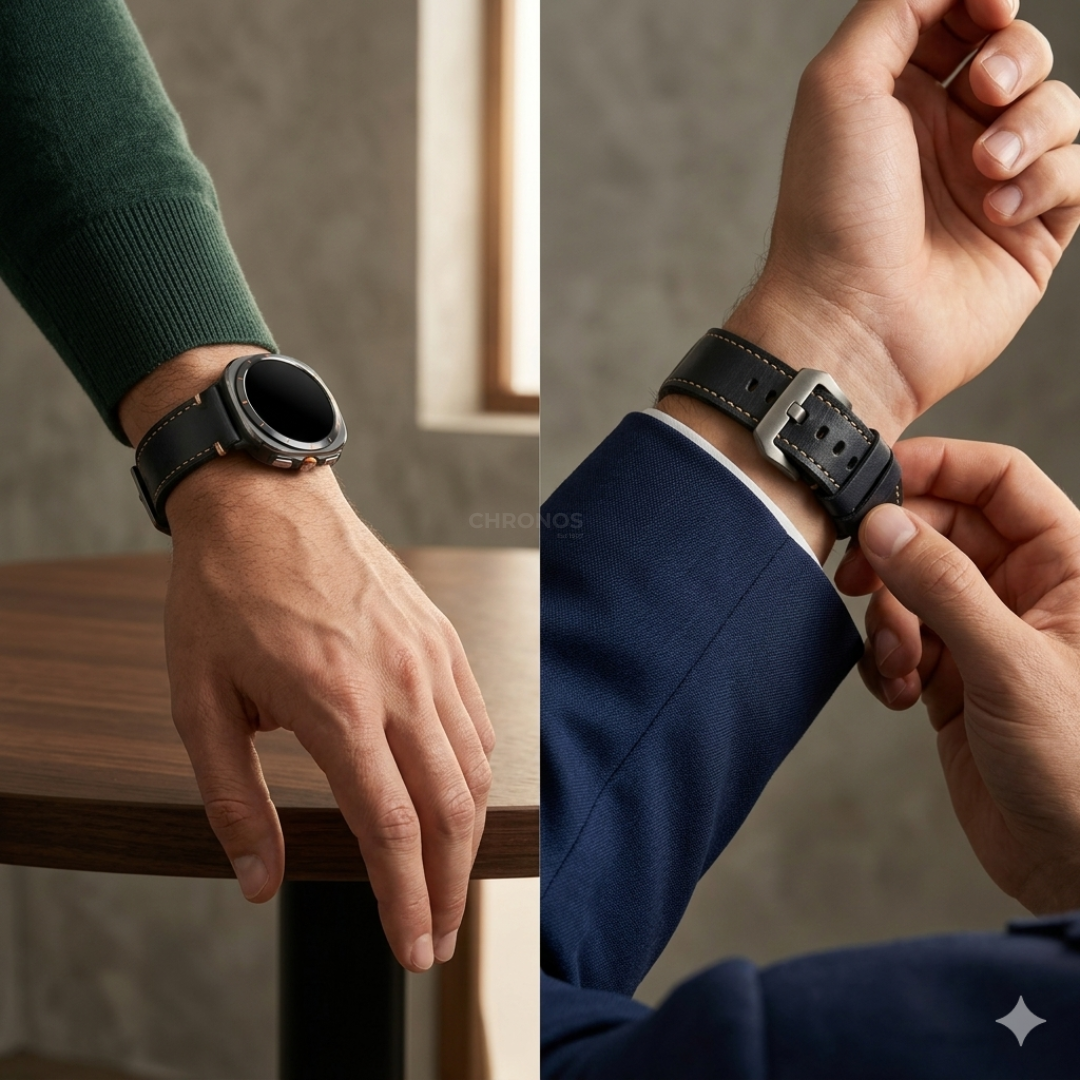 Leather Strap R01 for Samsung Galaxy Watch Ultra - Watch Band