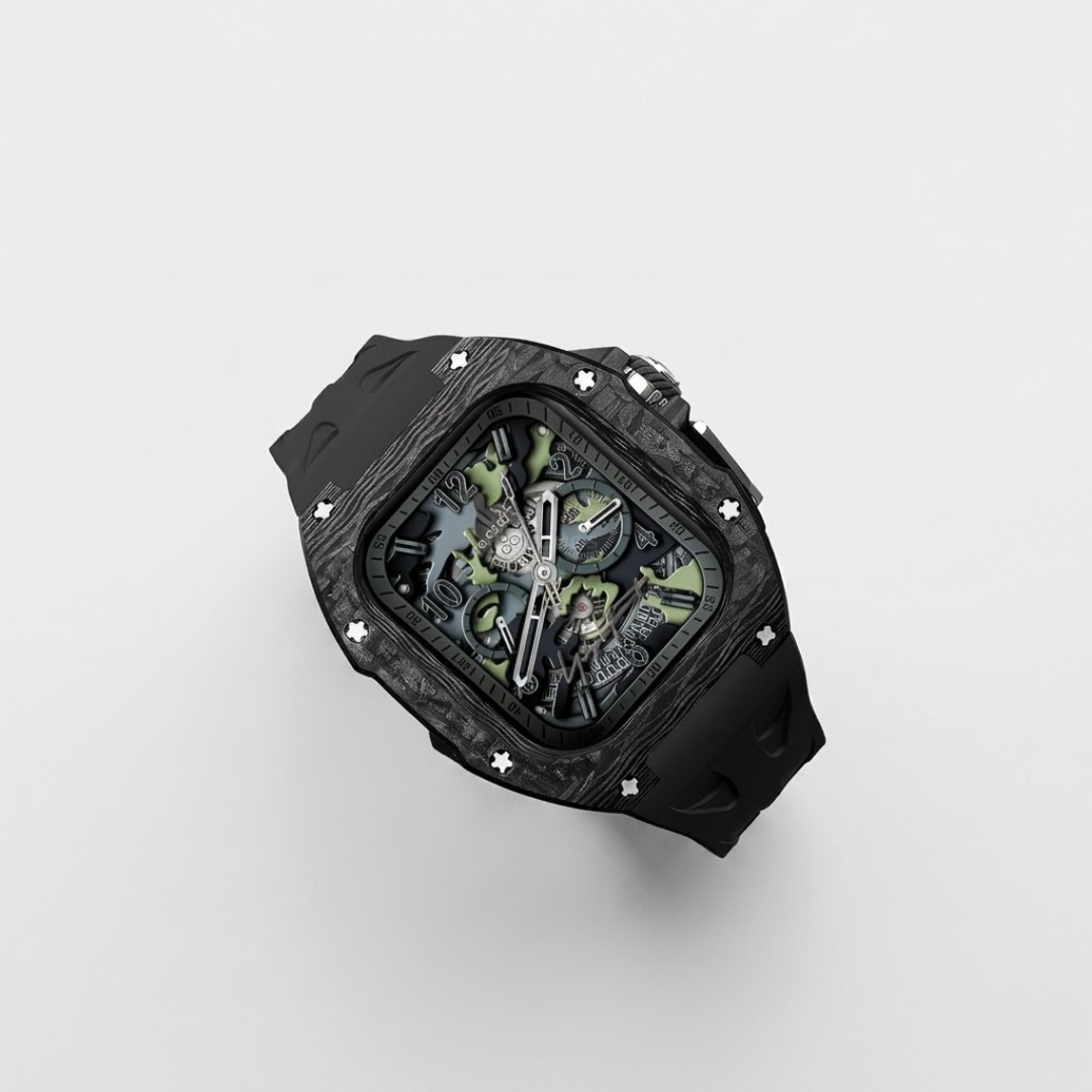 RM7006 Carbon Fiber Case Retrofit Kit For Apple Watch Ultra - Watch Case