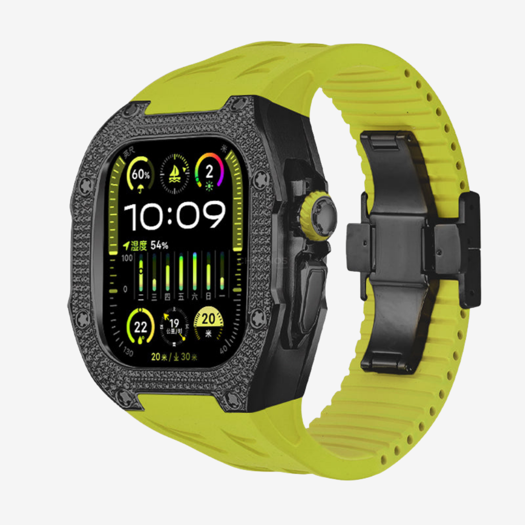 RM7006 Titanium 5A Zircon Case Retrofit Kit For Apple Watch Ultra - Watch Case