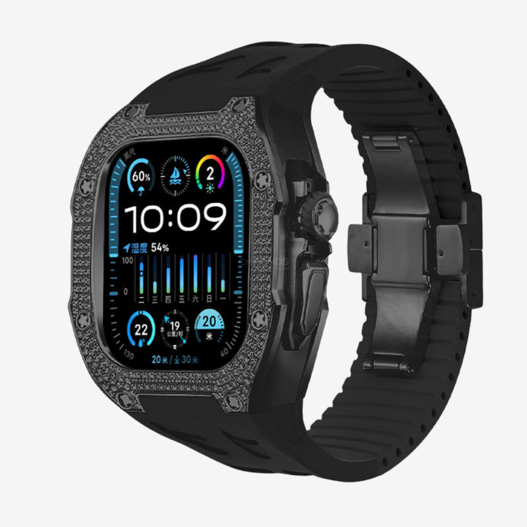 RM7006 Titanium 5A Zircon Case Retrofit Kit For Apple Watch Ultra - Watch Case