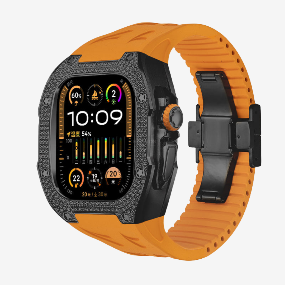 RM7006 Titanium 5A Zircon Case Retrofit Kit For Apple Watch Ultra - Watch Case