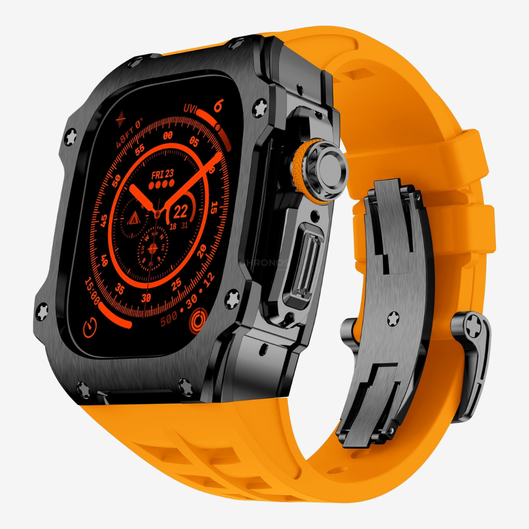 RM7015 Series - Dark Vanguard Stainless steel Apple Watch Ultra Case - Watch Case