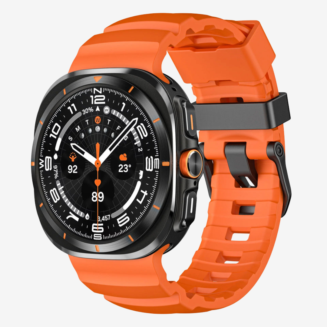 Sport Band For Samsung Galaxy Watch - Orange / Galaxy Watch Ultra 47mm - Watch Band