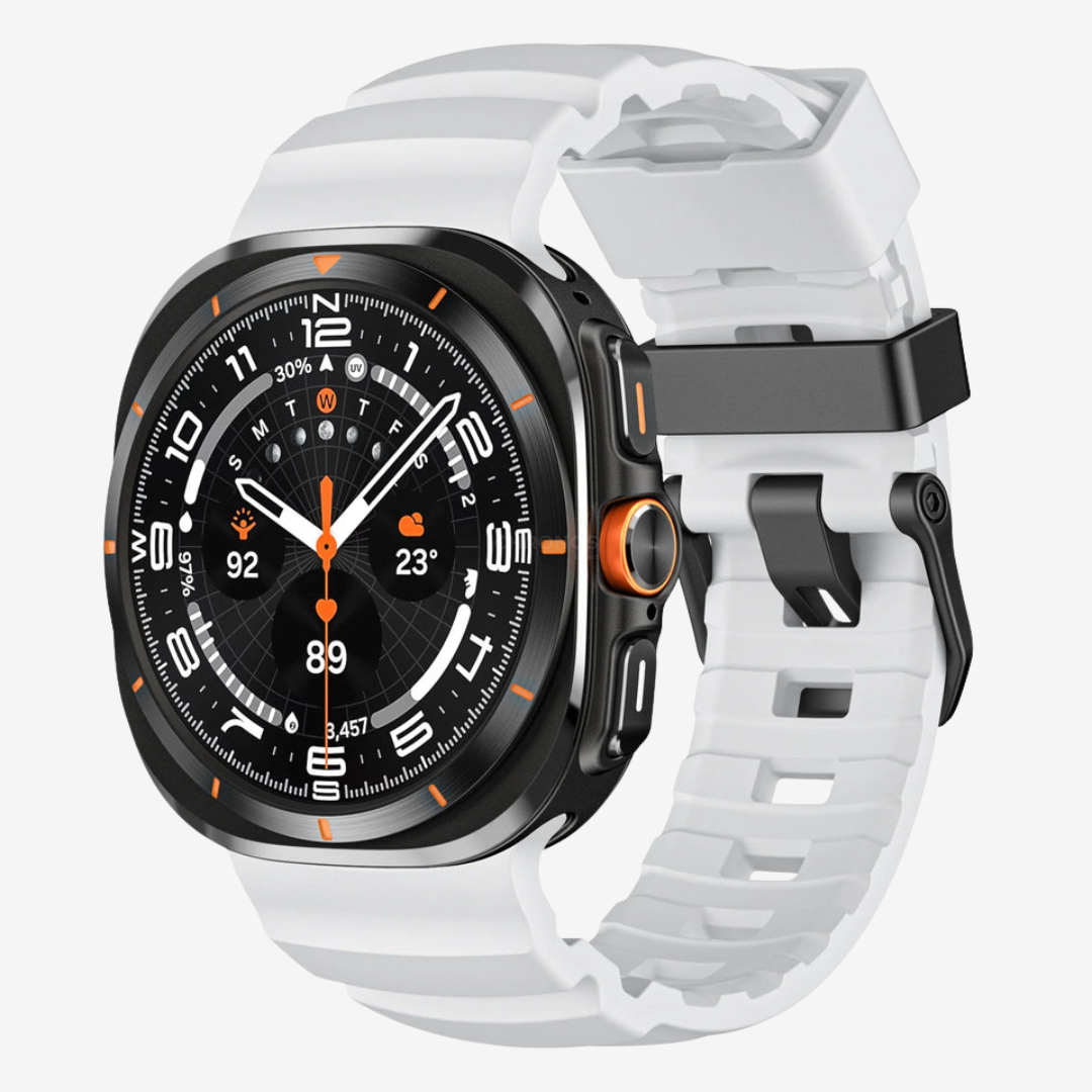 Sport Band For Samsung Galaxy Watch - White / Galaxy Watch Ultra 47mm - Watch Band