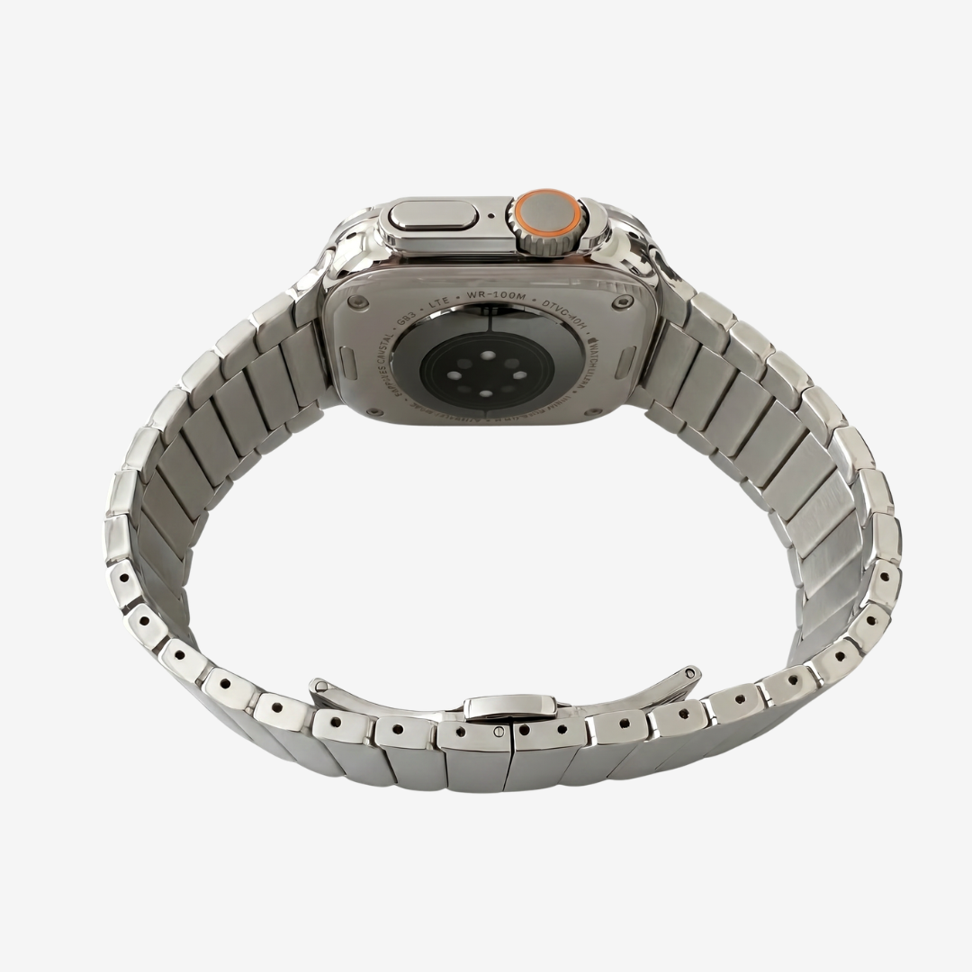 Stainless Steel Butterfly Buckle Band For Apple Watch - Watch Band