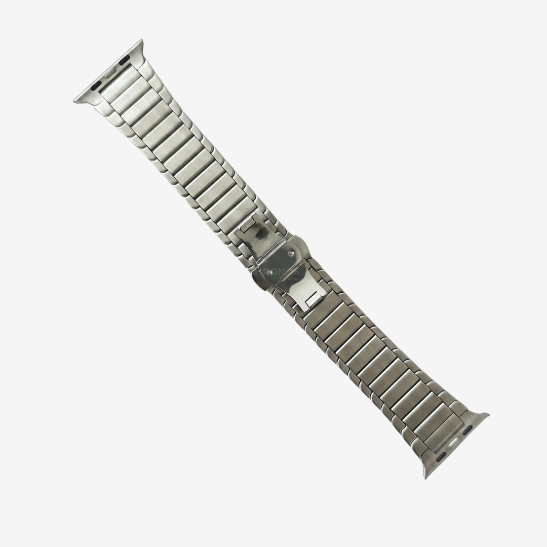 Stainless Steel Butterfly Buckle Band For Apple Watch - Watch Band