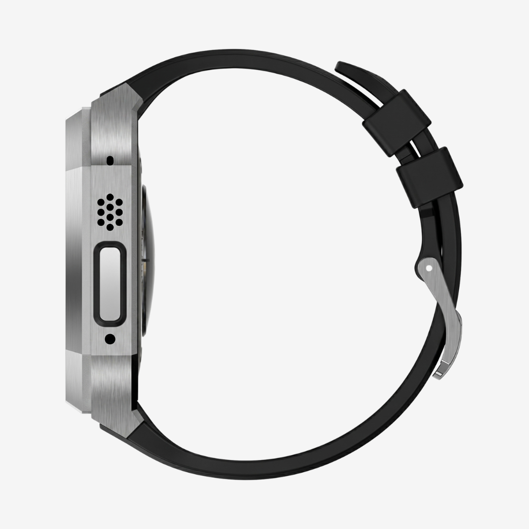 Stainless Steel Case With Rubber Band for Apple Watch - Watch Case