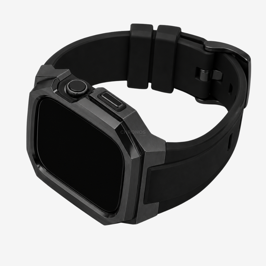 Stainless Steel Case With Rubber Band for Apple Watch - Watch Case