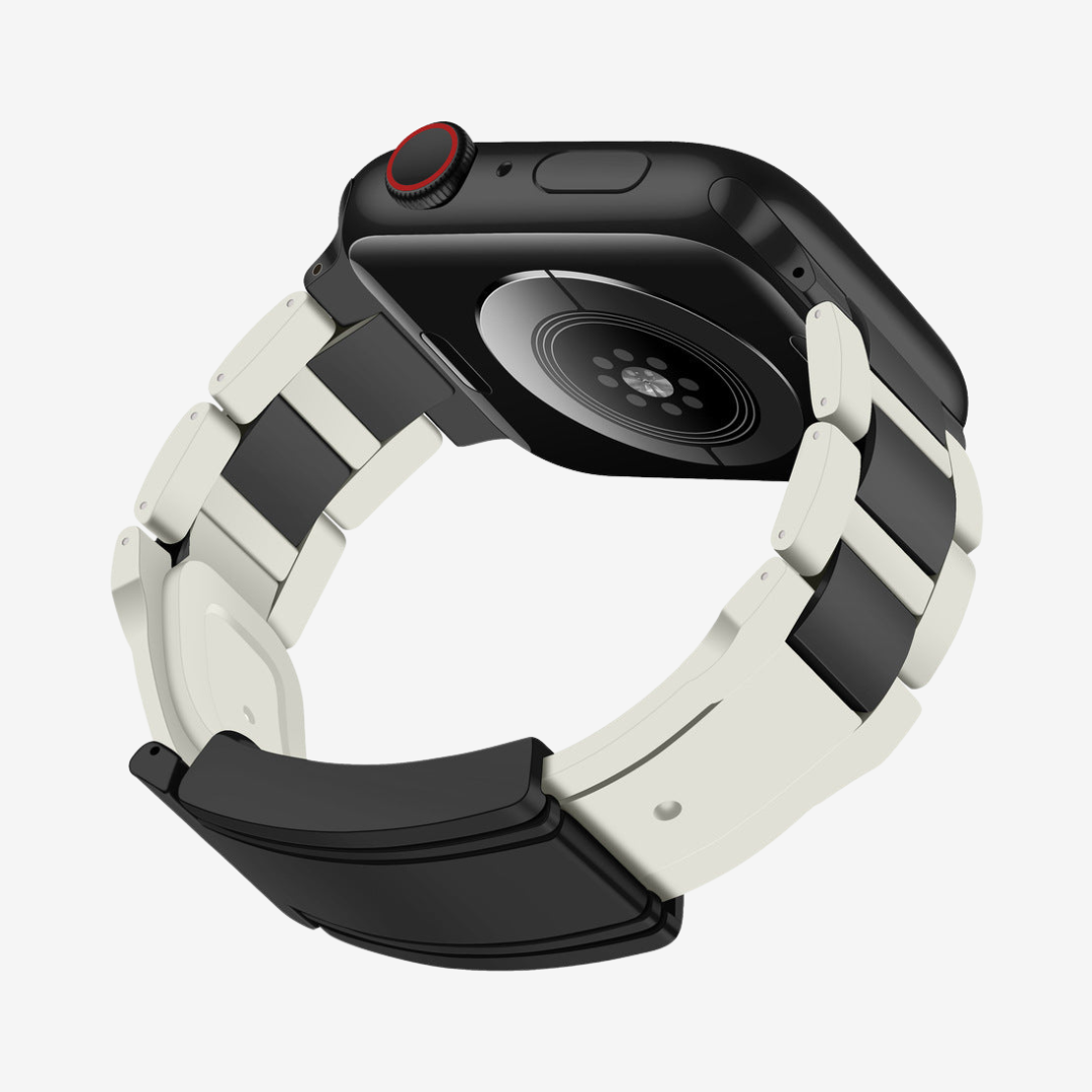 T-Type Band For Apple Watch - White-Black Buckle / 40mm/41mm/42mm - Watch Band