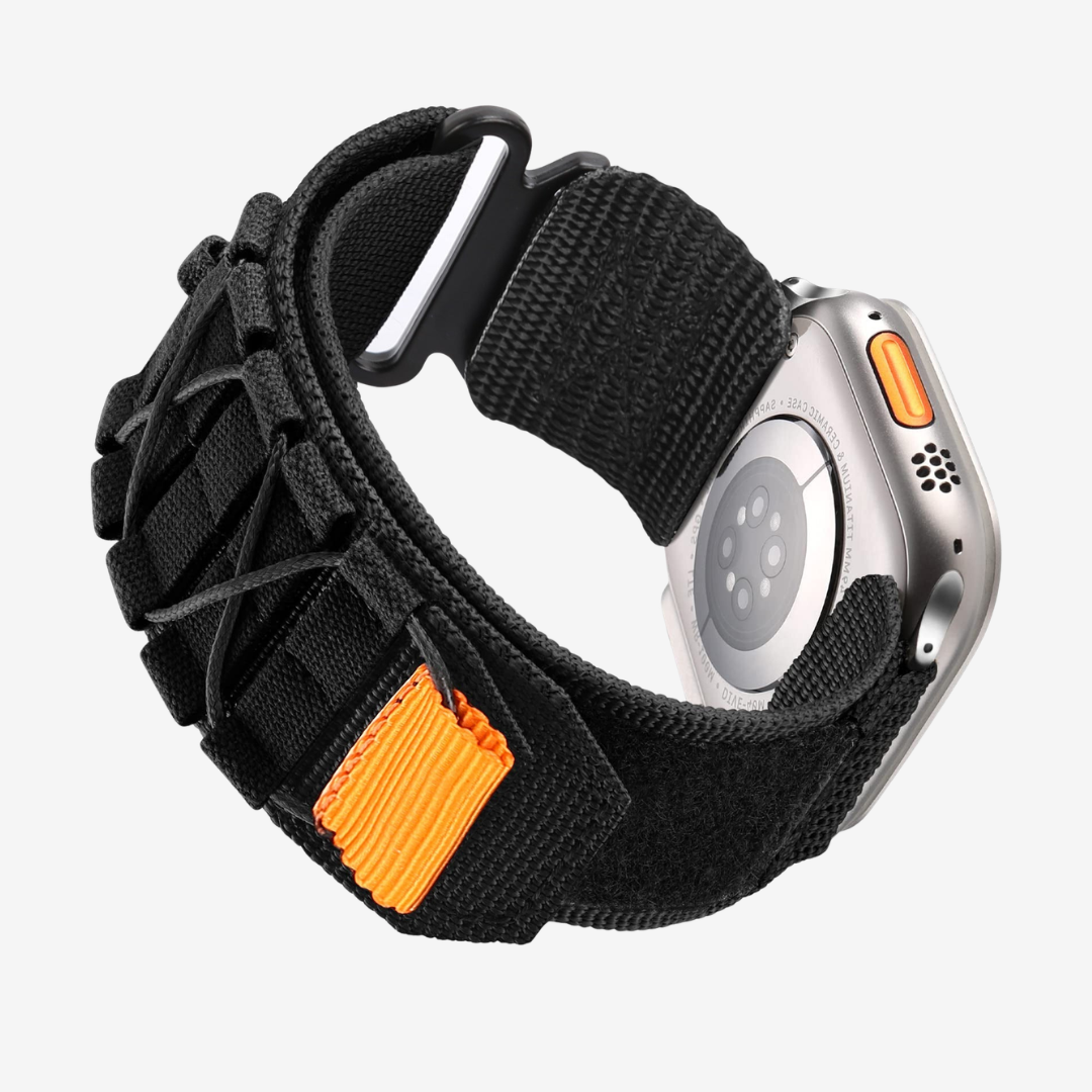 Tactical Nylon Band For Apple Watch - Black / 40mm/41mm/42mm - Watch Band