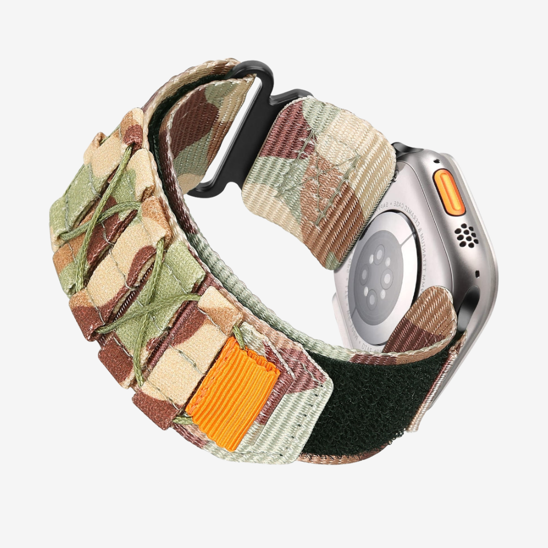 Tactical Nylon Band For Apple Watch - Desert Camouflage / 40mm/41mm/42mm - Watch Band
