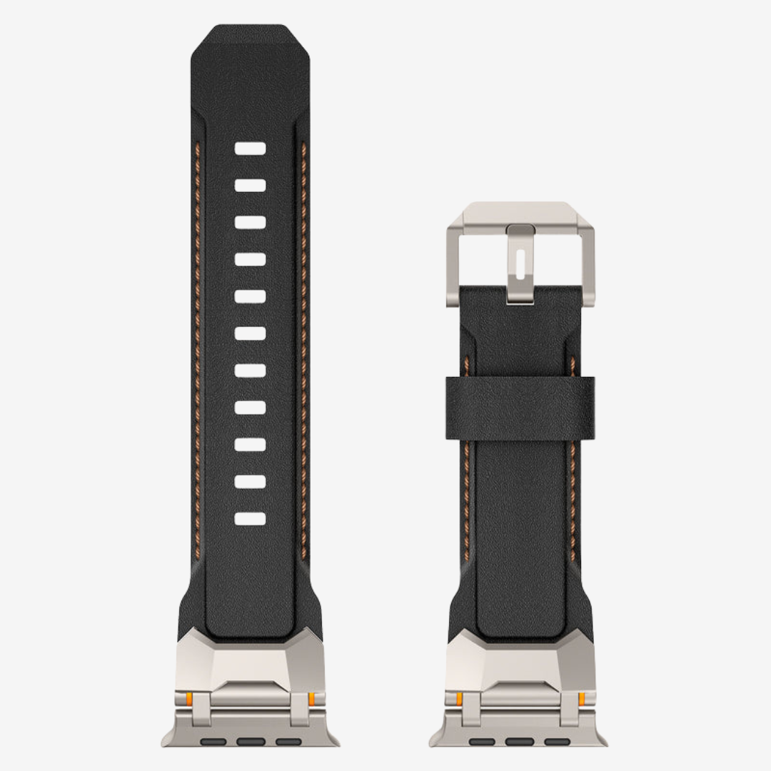 The Airfoil - Black -Silver Adapter / 46mm/45mm/44mm - Watch Band
