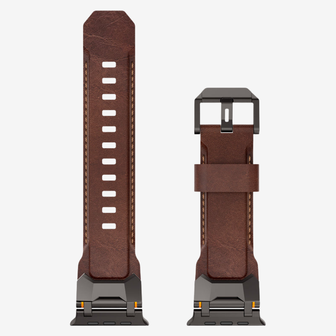 The Airfoil - Dark Brown-Black Adapter / 46mm/45mm/44mm - Watch Band