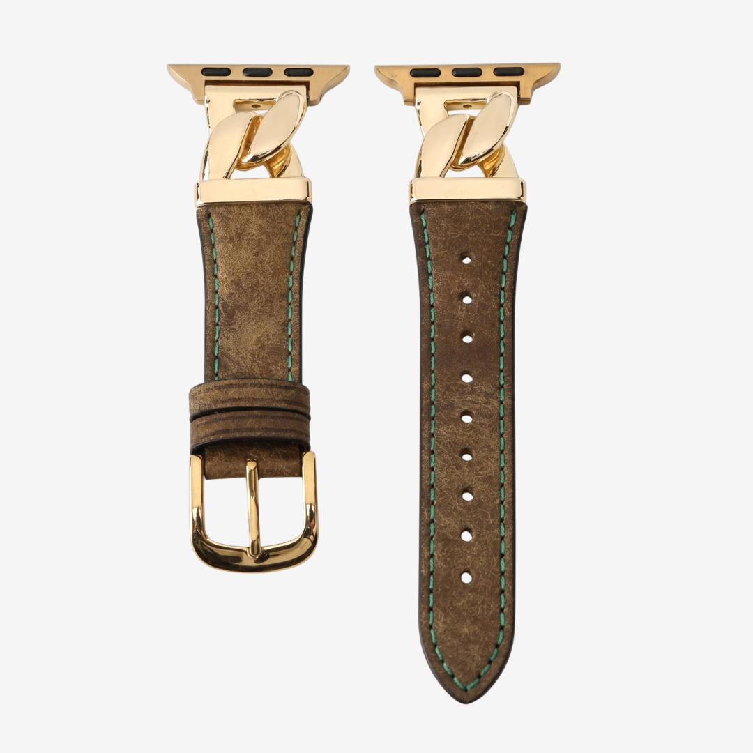 The Grace Leather Strap - Olive Green / 42mm/41mm/40mm - Watch Band