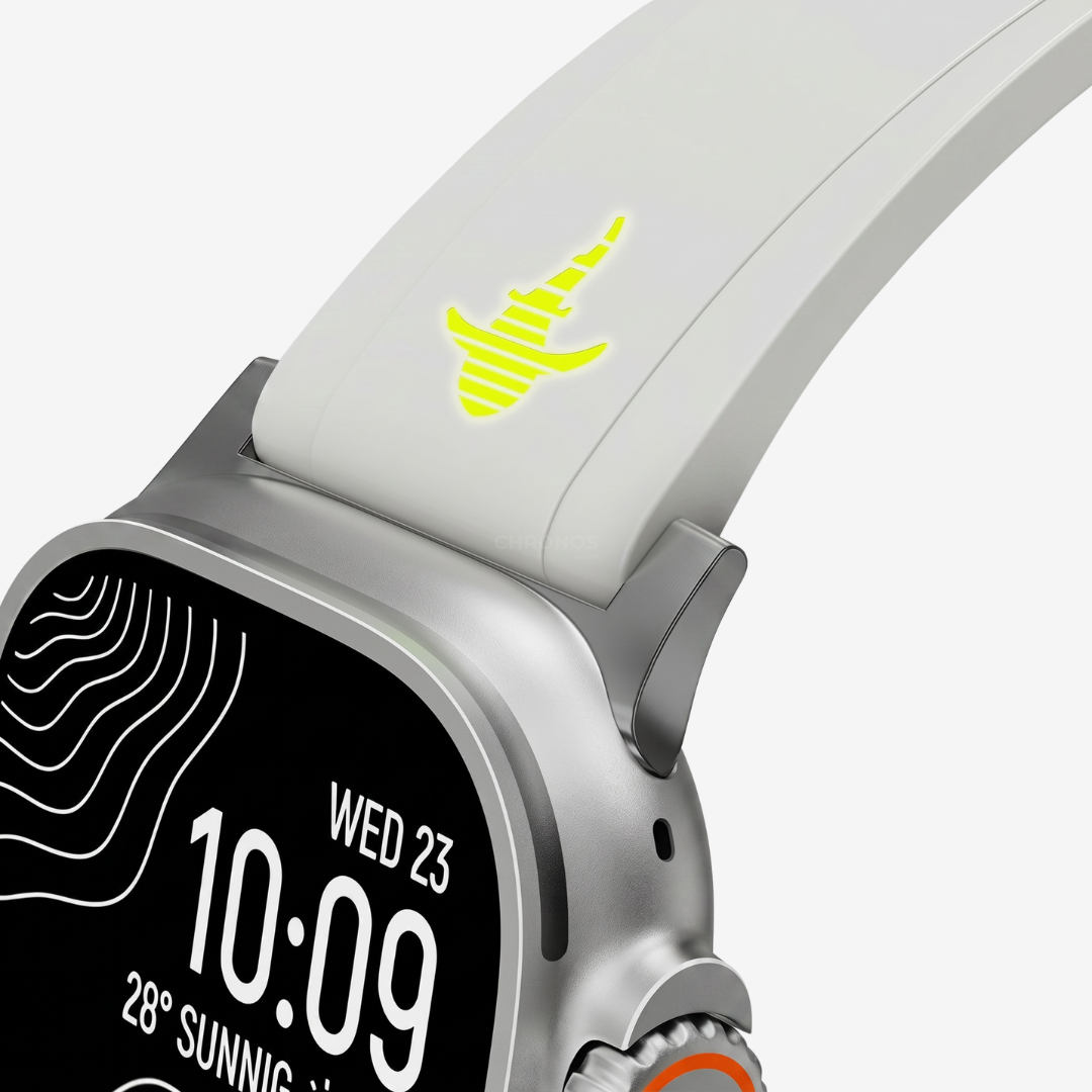 The Shark, Fine Watchmaking Grade FKM Apple Watch Band - Watch Band