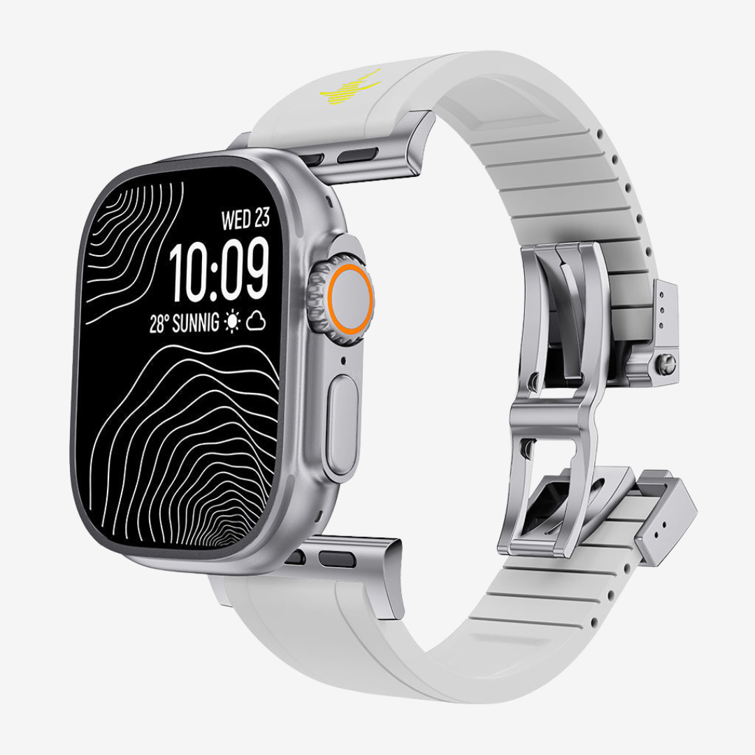 The Shark, Fine Watchmaking Grade FKM Apple Watch Band - Watch Band
