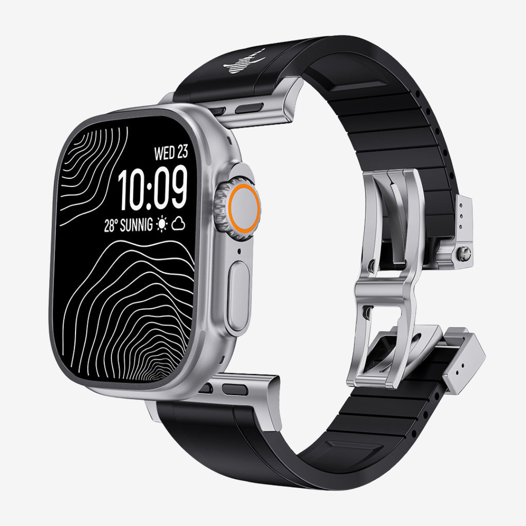 The Shark, Fine Watchmaking Grade FKM Apple Watch Band - Watch Band