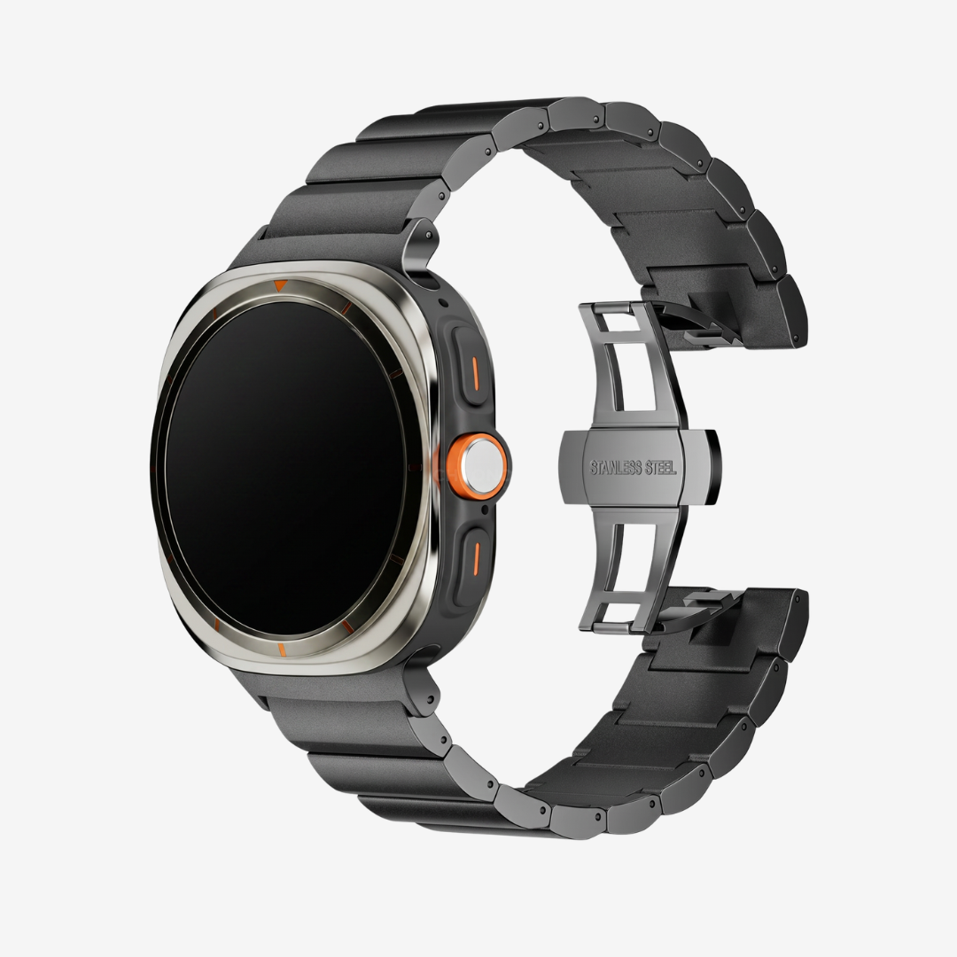 Titanium Band T01 For Samsung Galaxy Watch - Black / Galaxy Watch Ultra 47mm - Watch Band