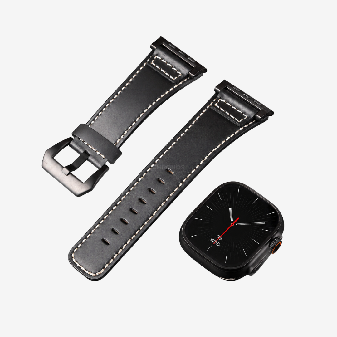 Ultra-Wide Armor Band for Apple Watch Ultra - Black / Black / 46mm/45mm/44mm - Watch Band