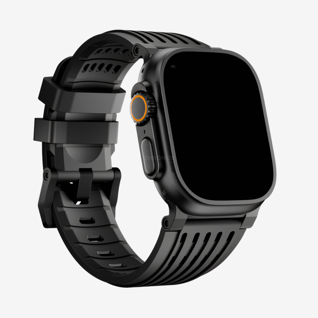 Ultra-Wide Ventilated Sport Band - Black Black / 46mm/45mm/44mm - Watch Band
