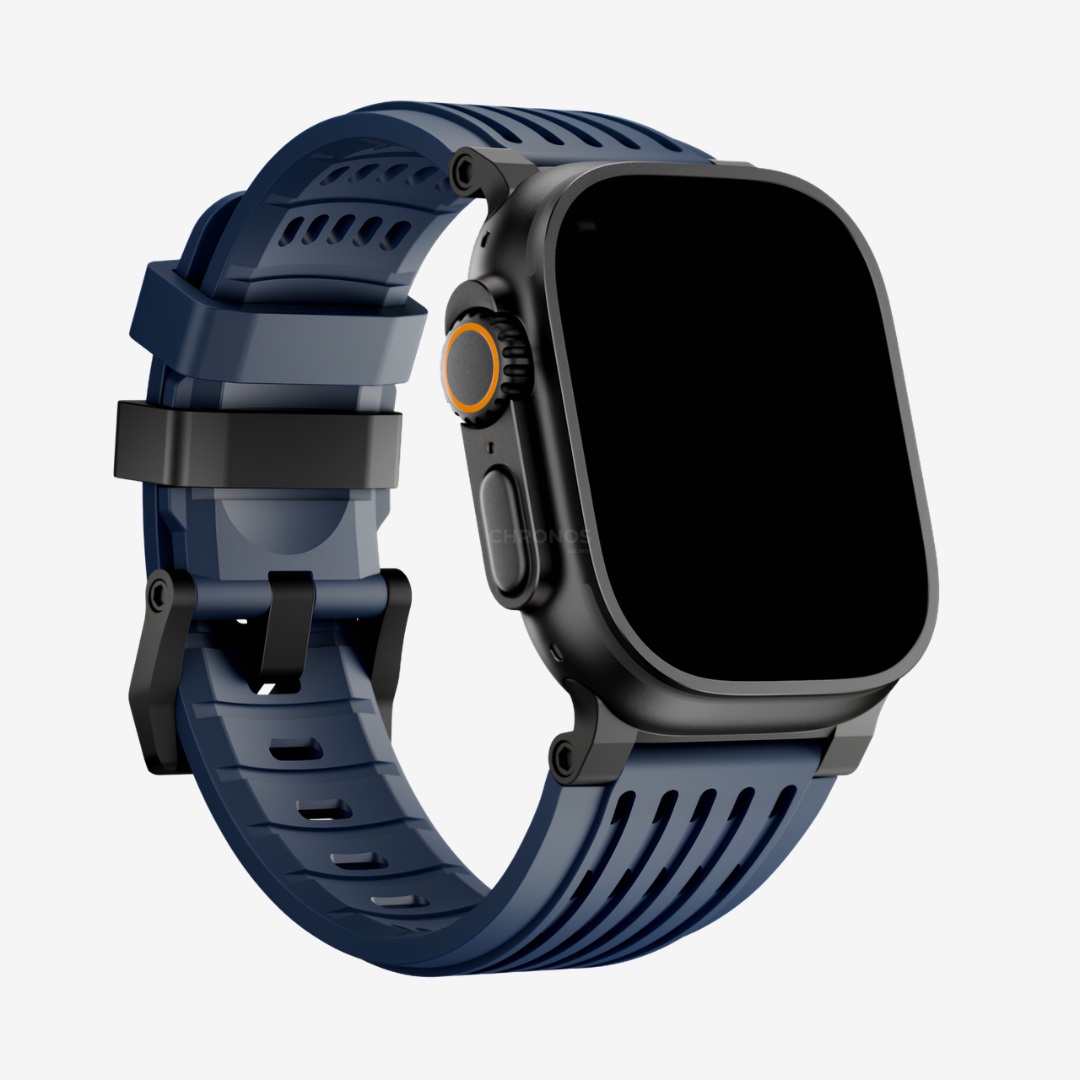 Ultra-Wide Ventilated Sport Band - Blue Black / 46mm/45mm/44mm - Watch Band