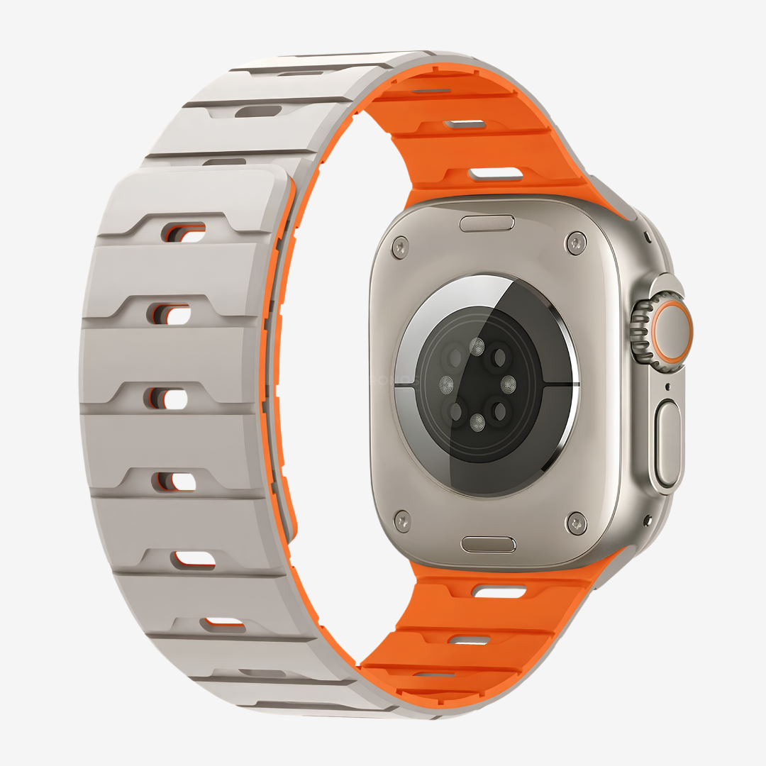 Ventilated Magnetic Band For Apple Watch - Starlight Orange / 42mm/41mm/40mm - Watch Band