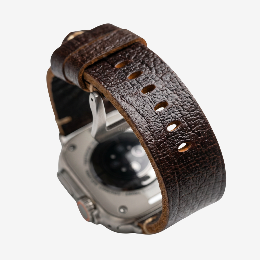 Vintage Horween Leather Strap For Apple Watch - Watch Band