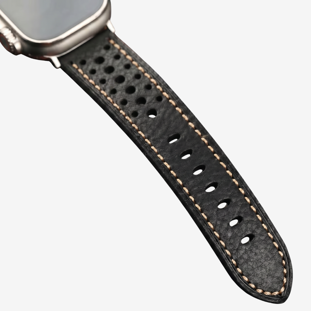 Vintage Racing Leather Band For Apple Watch - Watch Band