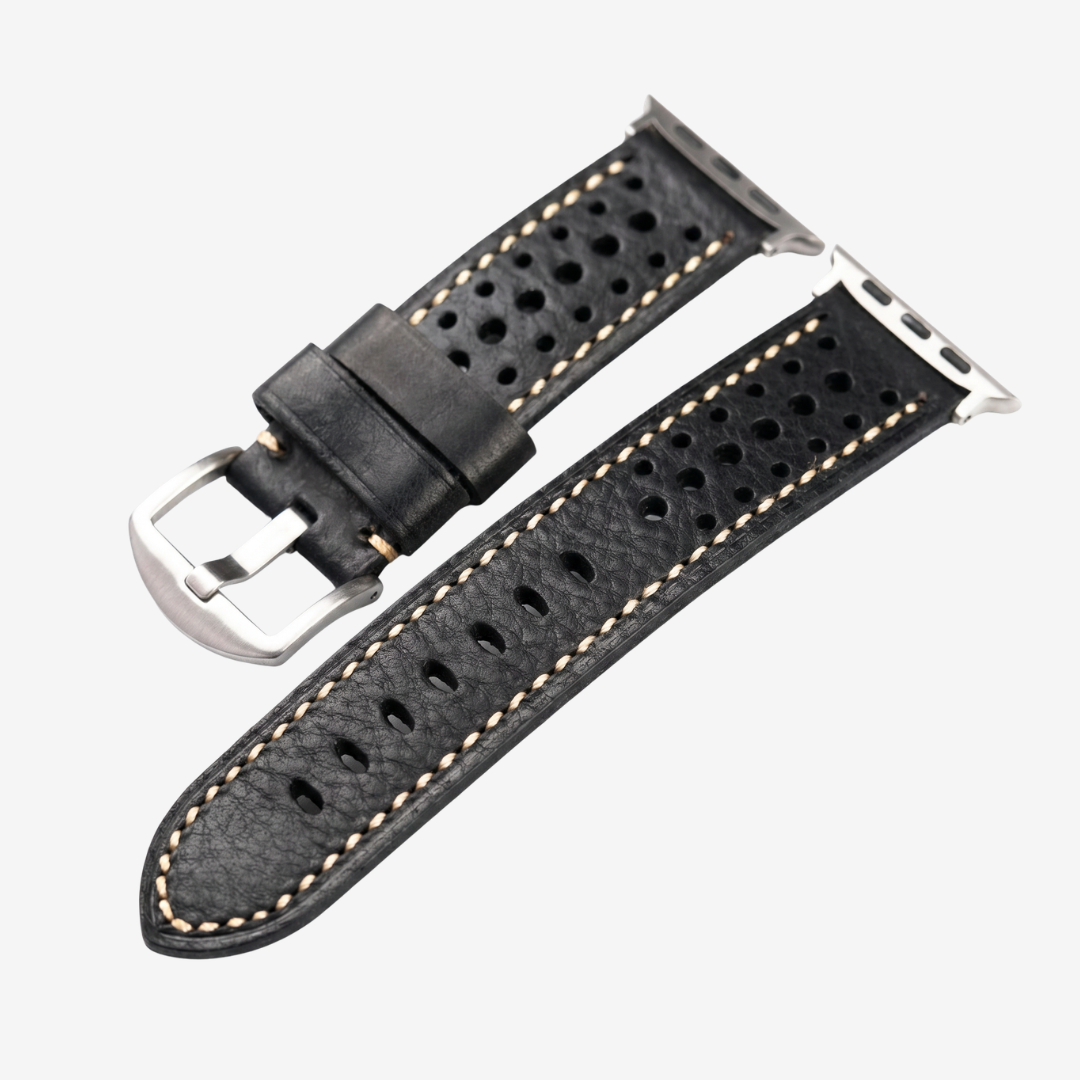Vintage Racing Leather Band For Apple Watch - Watch Band