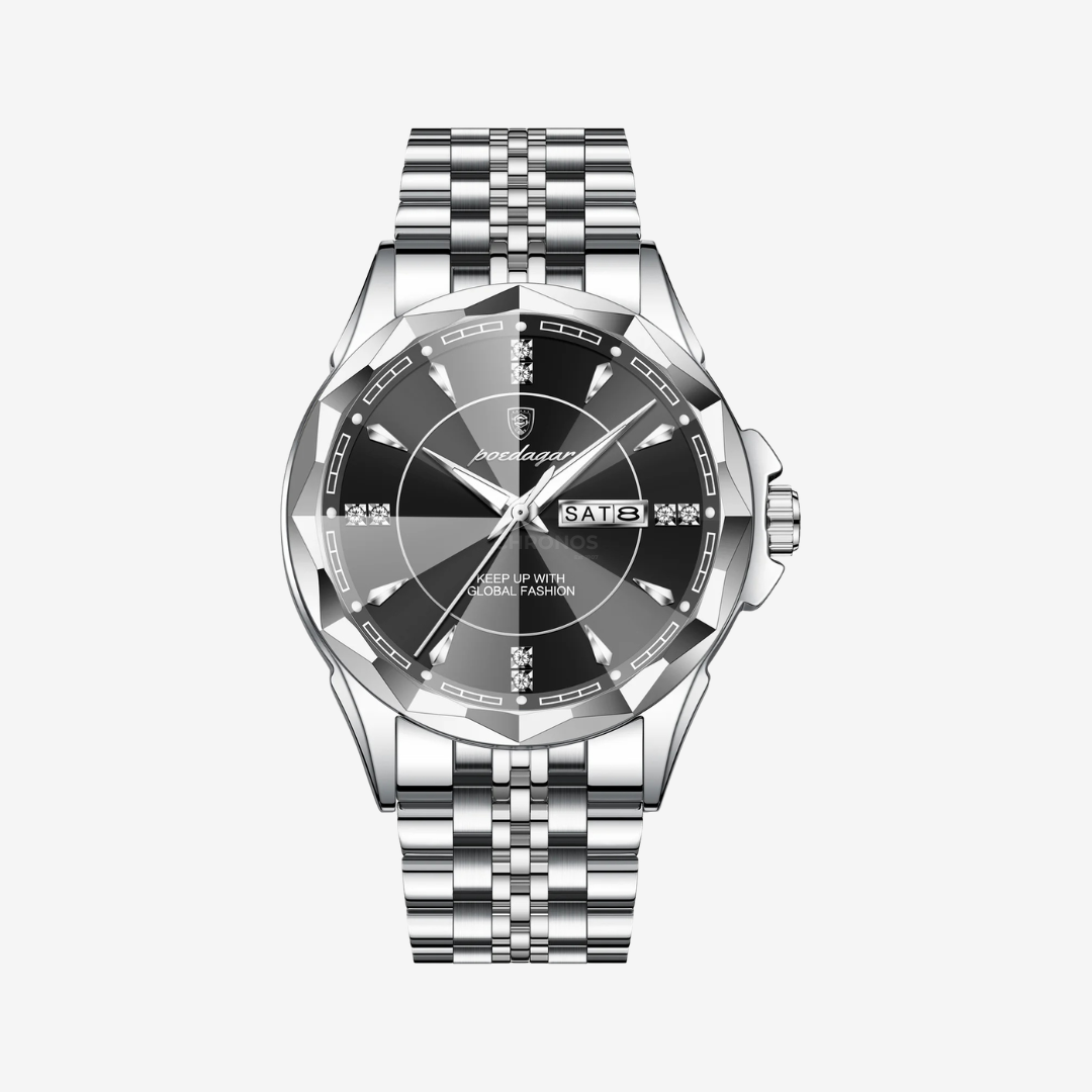 Watch – Aosta – 42mm - Silver Black - Watch