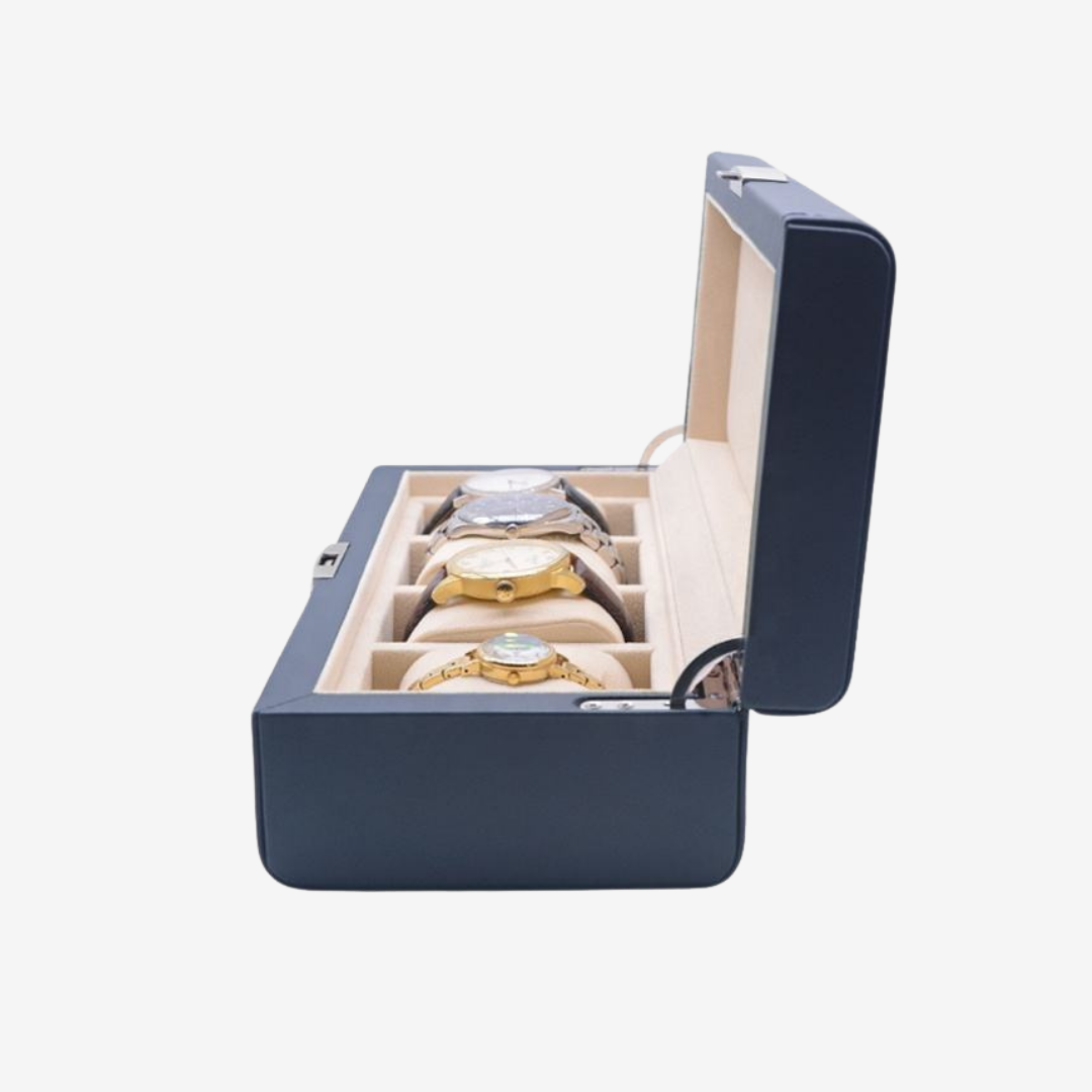 Watch Box – Atlantic Blue 4 Slots - Watch Box