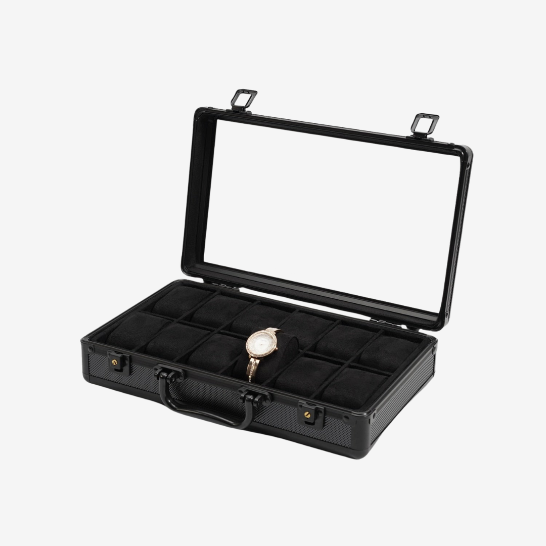Boîte à montres - Mallette noire