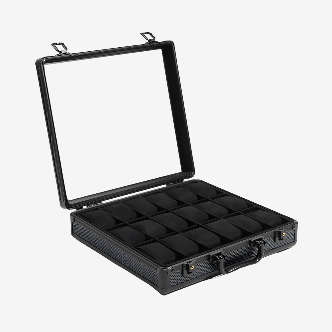 Watch Box – Black Business Case - 18 Slots - Watch Box
