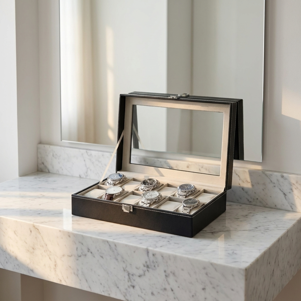 Watch Box – Black Reserve 12 Slots - Watch Box