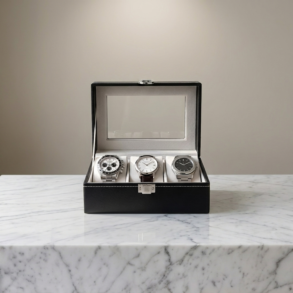 Watch Box – Black Reserve 3 Slots - Watch Box