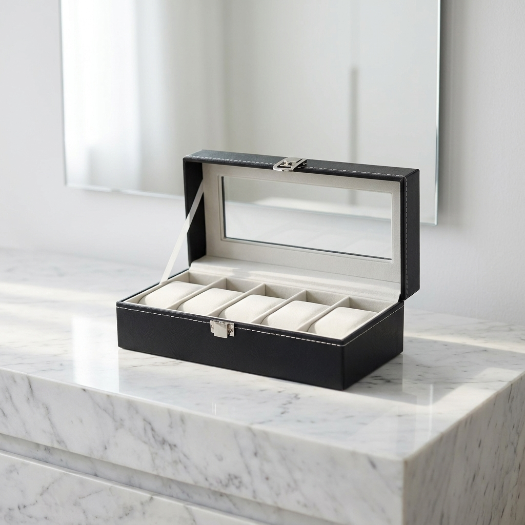 Watch Box – Black Reserve 5 Slots - Watch Box